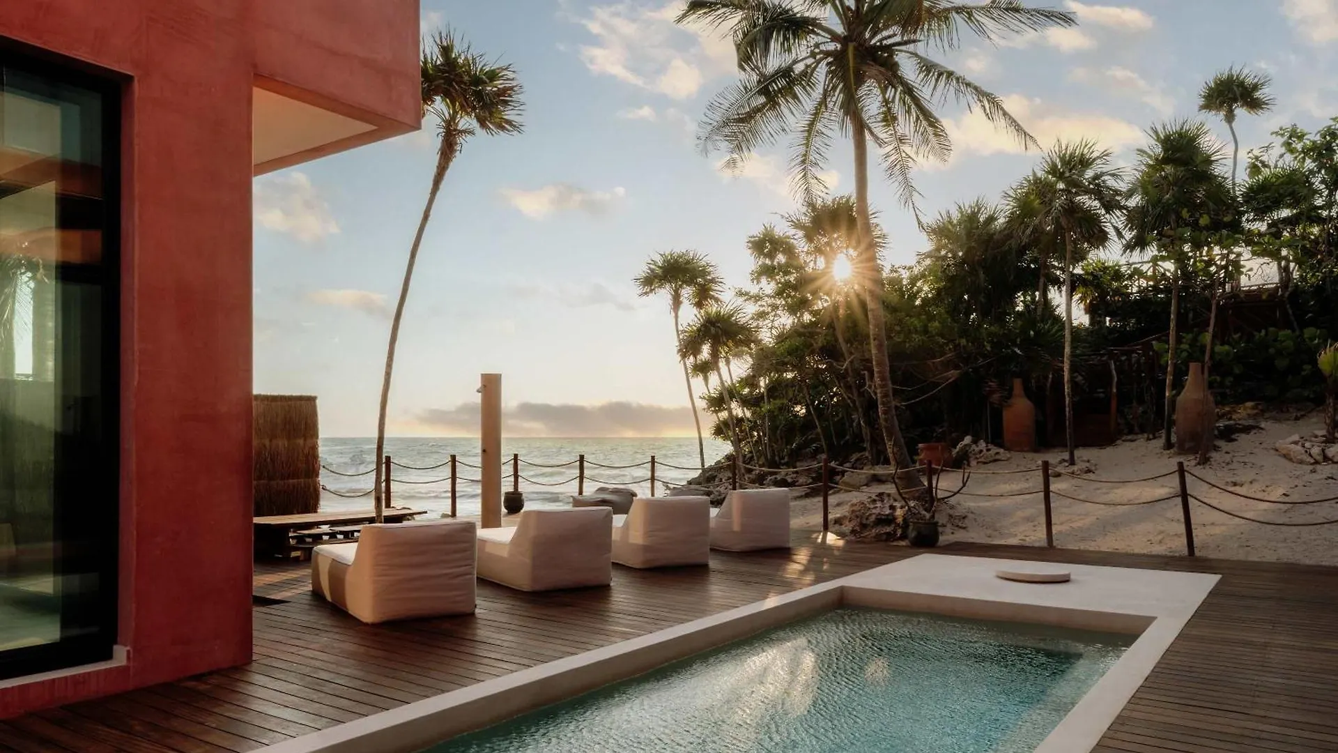 Feriehus Beachfront Oasis - Yoga Deck - Jacuzzi - 25M Pool Tulum Mexico